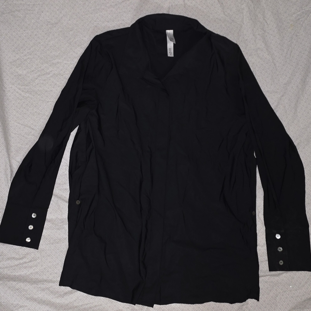 Black business blouse